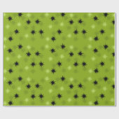 Papier Cadeau Papier d'emballage vert atomique de Starbursts (Plat)