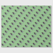 Papier Cadeau Papier d'emballage vert mat Fly Buddy (Plat)