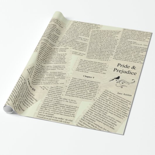 Papier Cadeau Papier d'emballage vintage (Déroulé)