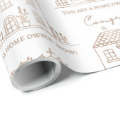 Papier Cadeau Papier d'enlèvement à chaud domestique (Coin rond)