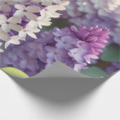 Papier Cadeau Papier d'enlèvement de fleurs violettes (Coin)