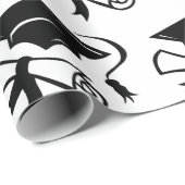 Papier Cadeau Papier d'enlèvement de jour de diplôme (Coin rond)