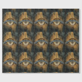 Papier Cadeau Papier d'enlèvement de la boussole du Nord (Plat)