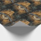 Papier Cadeau Papier d'enlèvement de la boussole du Nord (Coin)