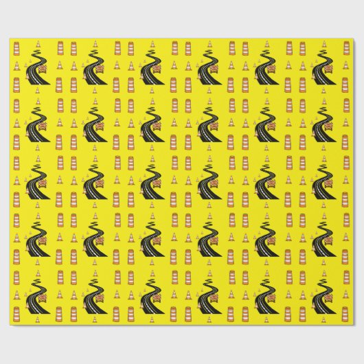 Papier Cadeau Papier d'enlèvement de la construction de routes (Plat)