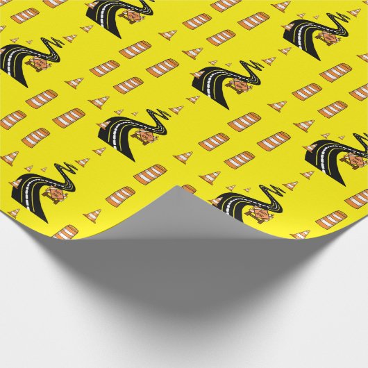 Papier Cadeau Papier d'enlèvement de la construction de routes (Coin)