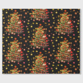 Papier Cadeau Papier d'enlèvement de l'arbre du Nouvel An (Plat)