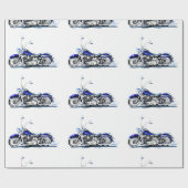 Papier Cadeau Papier d'enlèvement de moto personnalisé (Plat)