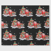 Papier Cadeau Papier d'enlèvement de Noël de Camion Rouge (Plat)