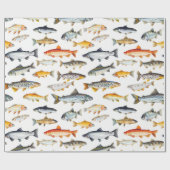 Papier Cadeau Papier d'enlèvement de poisson d'eau douce (Plat)