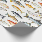 Papier Cadeau Papier d'enlèvement de poisson d'eau douce (Coin)