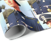 Papier Cadeau Papier d'enlèvement de police (Coin rond)