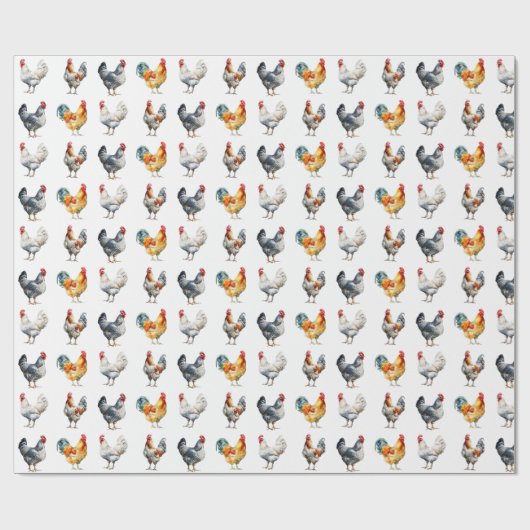 Papier Cadeau Papier d'enlèvement de poulet (Plat)