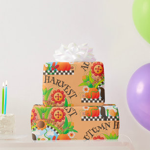 Papier Cadeau Papier d'enlèvement de récolte d'automne