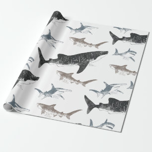 Papier Cadeau Papier d'enlèvement de requin