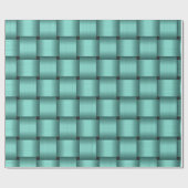 Papier Cadeau Papier d'enlèvement de ruban turquoise (Plat)