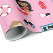 Papier Cadeau Papier d'enlèvement de vigile (Coin rond)