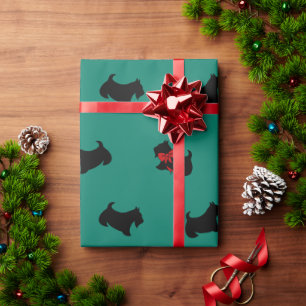 Papier Cadeau Papier d'enlèvement des courriers écossais de vaca