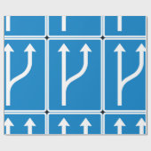 Papier Cadeau Papier d'enlèvement des flèches de signalisation r (Plat)
