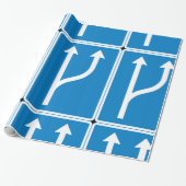 Papier Cadeau Papier d'enlèvement des flèches de signalisation r (Déroulé)