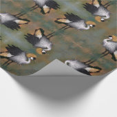 Papier Cadeau Papier d'enlèvement d'oiseaux de graine couronnée (Coin)