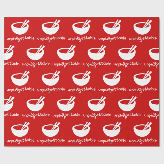 Papier Cadeau Papier d'enlèvement inphở (Plat)