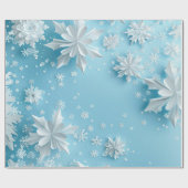 Papier Cadeau Papier d'enneigement des lacs de neige (Plat)