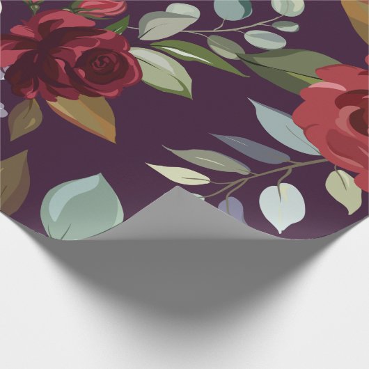 Papier Cadeau Papier d'enrobage 60 livres Plum Plum violet Rose (Coin)