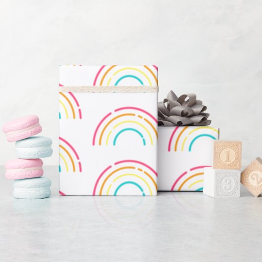 Papier Cadeau Papier d'enrobage à néon (Baby Shower)