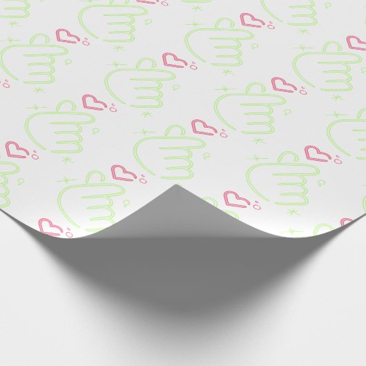 Papier Cadeau Papier d'enrobage à néon (Coin)