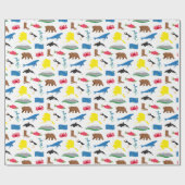 Papier Cadeau Papier d'enrobage Alaska (Plat)