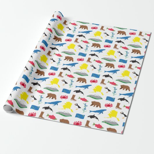 Papier Cadeau Papier d'enrobage Alaska (Déroulé)