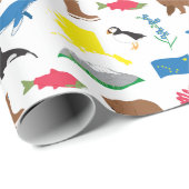 Papier Cadeau Papier d'enrobage Alaska (Coin rond)