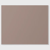 Papier Cadeau Papier d'enrobage Brown couleur solide 9C7F74 (Plat)