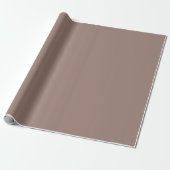 Papier Cadeau Papier d'enrobage Brown couleur solide 9C7F74 (Déroulé)