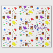 Papier Cadeau Papier d'enrobage Crayon (Plat)