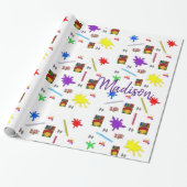 Papier Cadeau Papier d'enrobage Crayon (Déroulé)