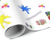 Papier Cadeau Papier d'enrobage Crayon (Coin rond)