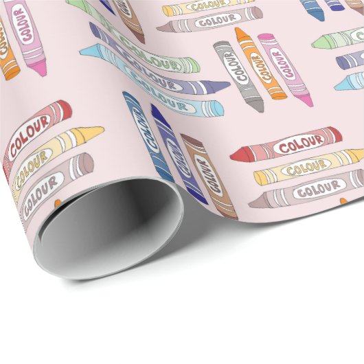 Papier Cadeau Papier d'enrobage Crayon (Coin rond)