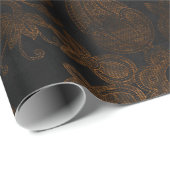 Papier Cadeau Papier d'enrobage Damas (Coin rond)