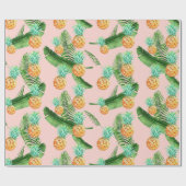 Papier Cadeau Papier d'enrobage d'ananas (Plat)