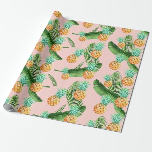 Papier Cadeau Papier d'enrobage d'ananas (Déroulé)