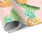Papier Cadeau Papier d'enrobage d'ananas (Coin rond)