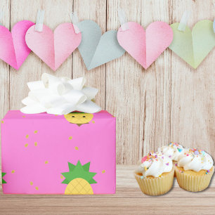 Papier Cadeau Papier d'enrobage d'ananas doux