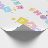 Papier Cadeau Papier d'enrobage de baby shower (Coin)