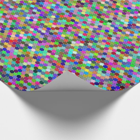 Papier Cadeau Papier d'enrobage de cercles empilés (Coin)