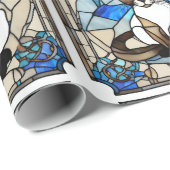 Papier Cadeau Papier d'enrobage de chats en siamese en verre ten (Coin rond)