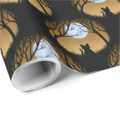 Papier Cadeau Papier d'enrobage de chats gras Cute Papier de Noë (Coin rond)