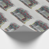 Papier Cadeau Papier d'enrobage de clôture rose (Coin)