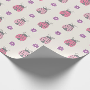 Papier Cadeau Papier d'enrobage de coccinelle